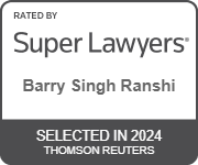Super Lawyer Barry Singh Ranshi Selected in 2024 Thomson Reuters